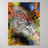 Birthday Butterfly Art Print Poster (Vorne)