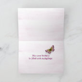 Birthday Butterfly auf Kone-Blume Karte (Innenseite)