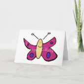 Birthday Butterfly Karte (Vorderseite)