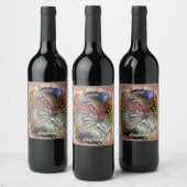 Birthday Butterfly Weinetikett (Flaschen)