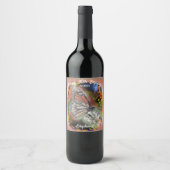 Birthday Butterfly Weinetikett (Vorderseite)