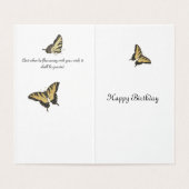 Birthday Butterfly wünscht (Innenseite Aufgefaltet)