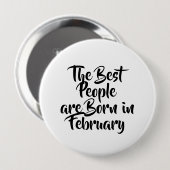 Birthday Button "Februar" (Vorne & Hinten)