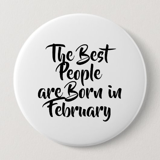 Birthday Button "Februar" (Vorderseite)