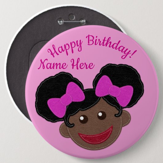 Birthday Button Sie anpassen! (Vorne & Hinten)