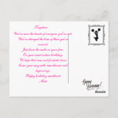 Birthday Cake 16th Postcard Postkarte (Rückseite)