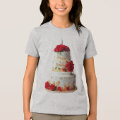 Birthday Cake Art entwirft T - Shirt (Vorderseite)