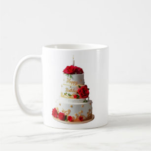 Birthday Cake Art entwirft T - Shirt Kaffeetasse