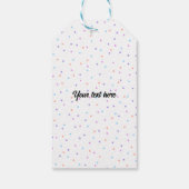 Birthday Cake Balloon und Confetti Geschenkanhänger (Rückseite)