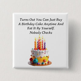 Birthday Cake Button