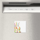 Birthday Cake Button Magnet (In Situ (Geschirrspüler))