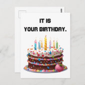 Birthday Cake Candles Custom Personalisiert Celebr Postkarte (Vorne/Hinten)