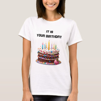 Birthday Cake Candles Custom Personalisiert Celebr T-Shirt