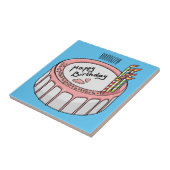 Birthday cake cartoon illustration fliese (Seite)