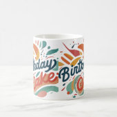 Birthday Cake Design Kaffeetasse (Mittel)