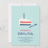 Birthday Cake  Einladung (Vorderseite)