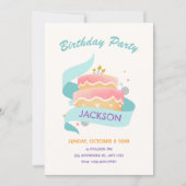 Birthday cake  einladung (Vorderseite)