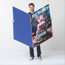 BIRTHDAY CAKE GRÖSSTE GIANT CUSTOM GREETING CARD
