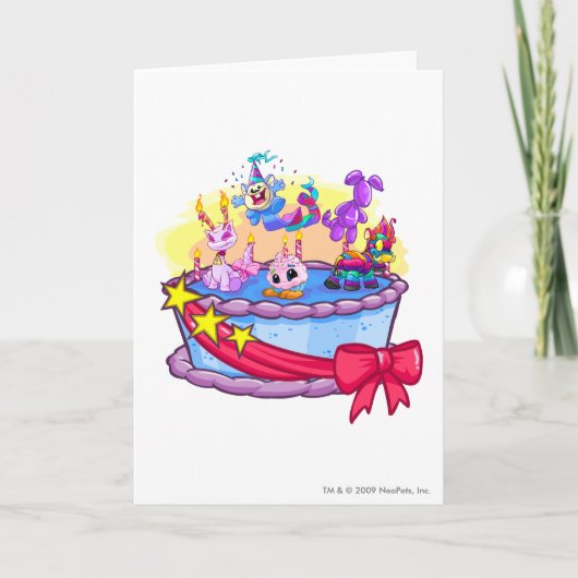 Birthday Cake Group Shot Karte (Vorderseite)