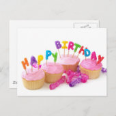 Birthday-cake-happy.jpg Postkarte (Vorne/Hinten)