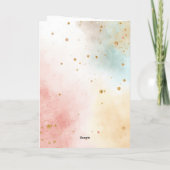 Birthday Cake Motif Card Folded Blank Inside Karte (Rückseite)