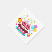 Birthday Cake Napkins Serviette (Ecke)