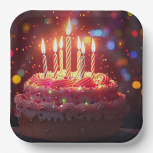 BIRTHDAY CAKE PAPPTELLER
