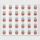 Birthday Cake Party Geschenkpapier (Flach)