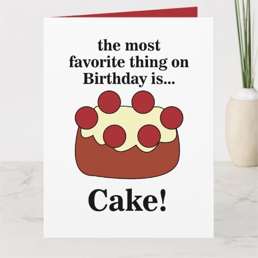 Birthday Cake Party Karte (Vorderseite)