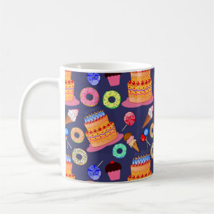 Birthday Cake Pastry Design Kaffeetasse