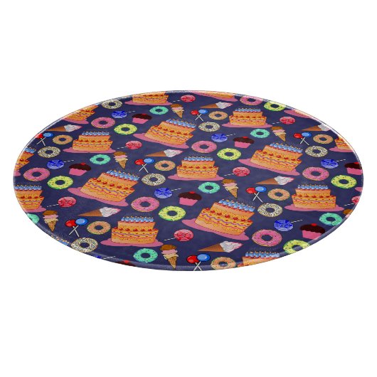 Birthday Cake Pastry Design Schneidebrett (Ecke)