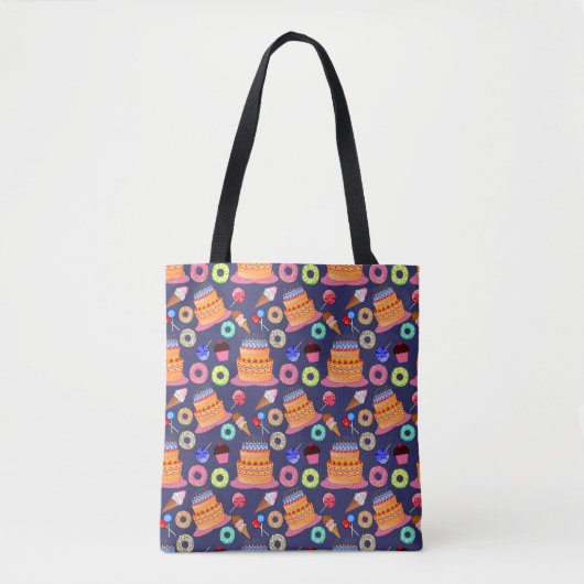 Birthday Cake Pastry Design Tasche (Vorderseite)