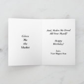 Birthday Cake Pavlov Hunde Humor Karte (Innenseite)