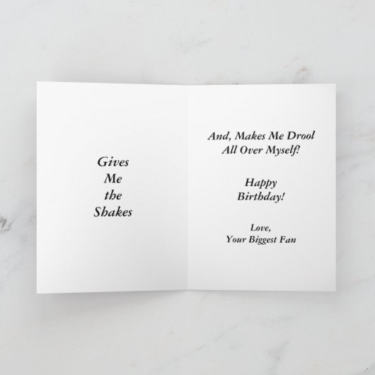 Birthday Cake Pavlov Hunde Humor Karte (Innenseite)