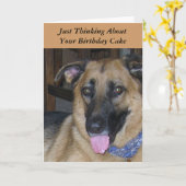 Birthday Cake Pavlov Hunde Humor Karte (Gelbe Blume)