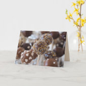 BIRTHDAY CAKE POPS CARD KARTE (Gelbe Blume)