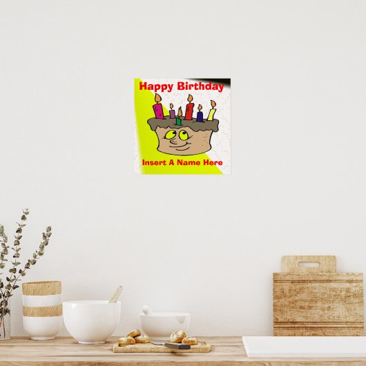 Birthday Cake Poster (Küche)