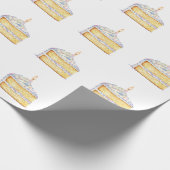 Birthday Cake Slide Wrapping Paper Geschenkpapier (Ecke)