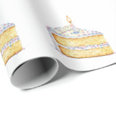 Birthday Cake Slide Wrapping Paper Geschenkpapier (Rolleneckpunkt)