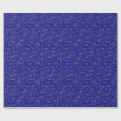 Birthday Cake Sprinklen auf blau Geschenkpapier (Flach)