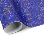 Birthday Cake Sprinklen auf blau Geschenkpapier (Rolleneckpunkt)