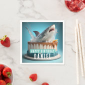 Birthday Cake zum Thema Hai Serviette (Beispiel)