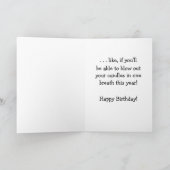 Birthday Candle Blow Out Karte (Innenseite)