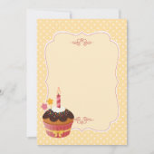 Birthday Candle Cupcake Blank Karte (Vorderseite)