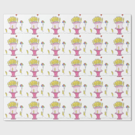 Birthday Candle Geschenkpapier (Flach)