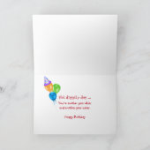 birthday candle in hot dog with french fries karte (Innenseite)