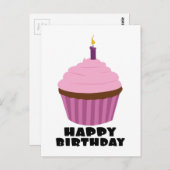 Birthday Candle Postkarte (Vorne/Hinten)