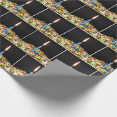 Birthday Candle und Confetti on Cake Geschenkpapier (Ecke)