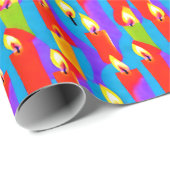 Birthday Candle Wrapping Paper Geschenkpapier (Rolleneckpunkt)