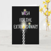 Birthday Candle wünschte Card Karte (Gelbe Blume)